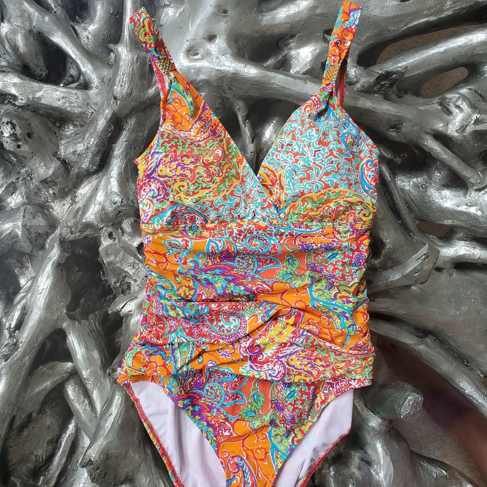 Lauren Ralph Lauren Maharaja Paisley One Piece - 6